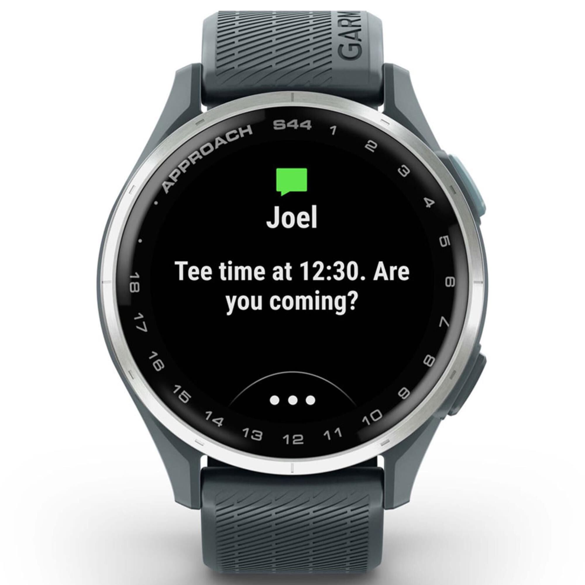 Garmin Approach S44 43mm Golf Smartwatch Silver Aluminum Bezel