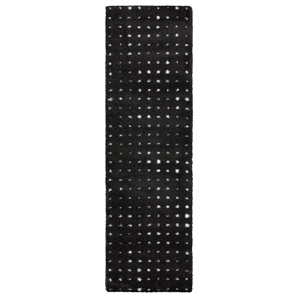 Oriental Weavers Galileo GAL04 Black and Ivory 2"3" x 7"6" Runner, , large