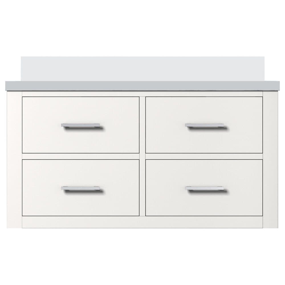 Lexora Home Castor 36&quot; Single Bathroom Vanity in White with 2 cm White Quartz Top and Rectangular Sink, , large