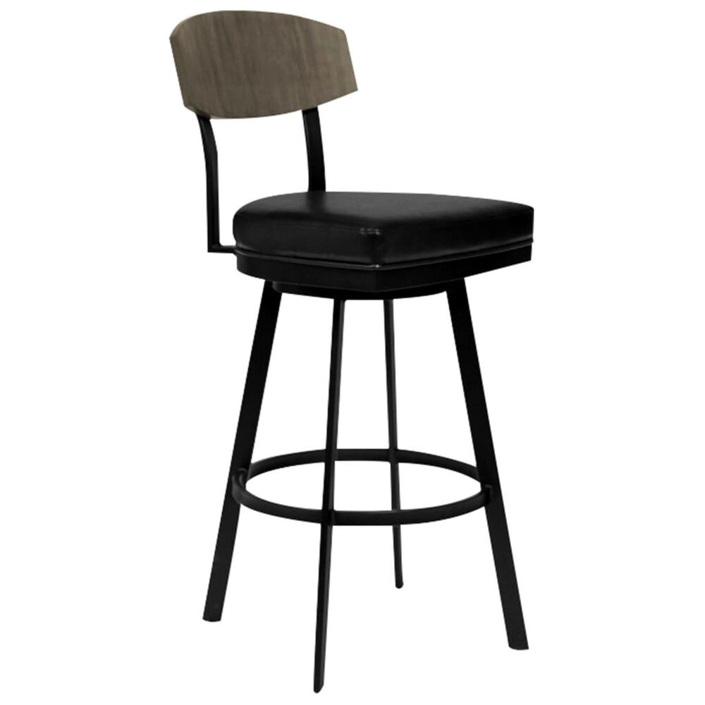 Blue River Frisco 26" Counter Height Barstool in Vintage Black, , large