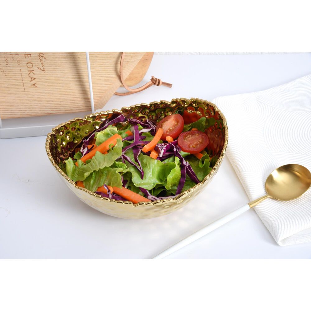 Pampa Bay 7.5&quot; Medium Oval Bowl in Gold, , large