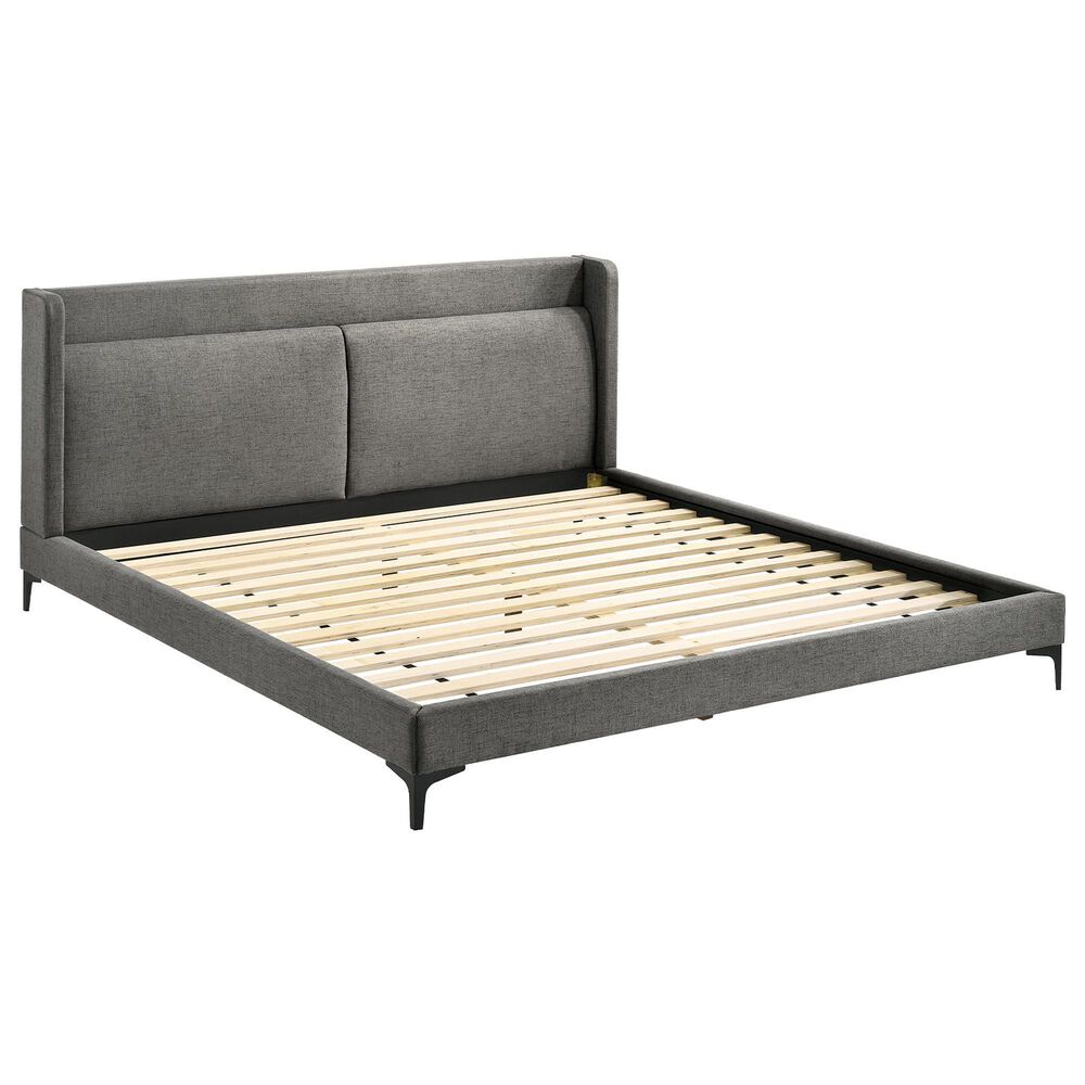 Blue River Legend King Platform Bed in Gray, , large