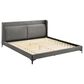 Blue River Legend King Platform Bed in Gray, , large