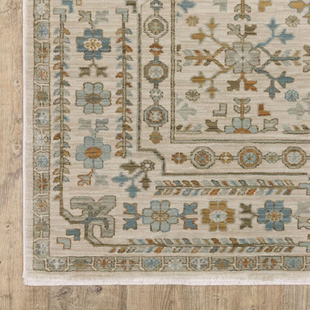 Oriental Weavers Maeve Ivory and Blue 7&#39;10&quot; x 10&#39;10&quot; Area Rug, , large