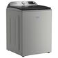 Maytag 5.3 Cu. Ft. Smart Top Load Washer and 7.4 Cu. Ft. Smart Gas Top Load Dryer Laundry Pair in Classic Silver, , large