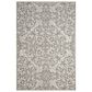 Nourison Damask DAS01 8" x 10" Ivory and Grey Area Rug, , large
