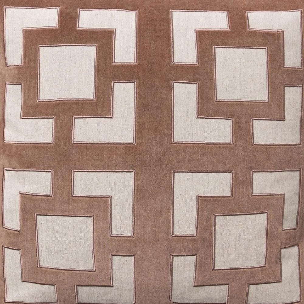 Classic Home VC Corbin 22" x 22" Throw Pillow in Frothed Brown, , large