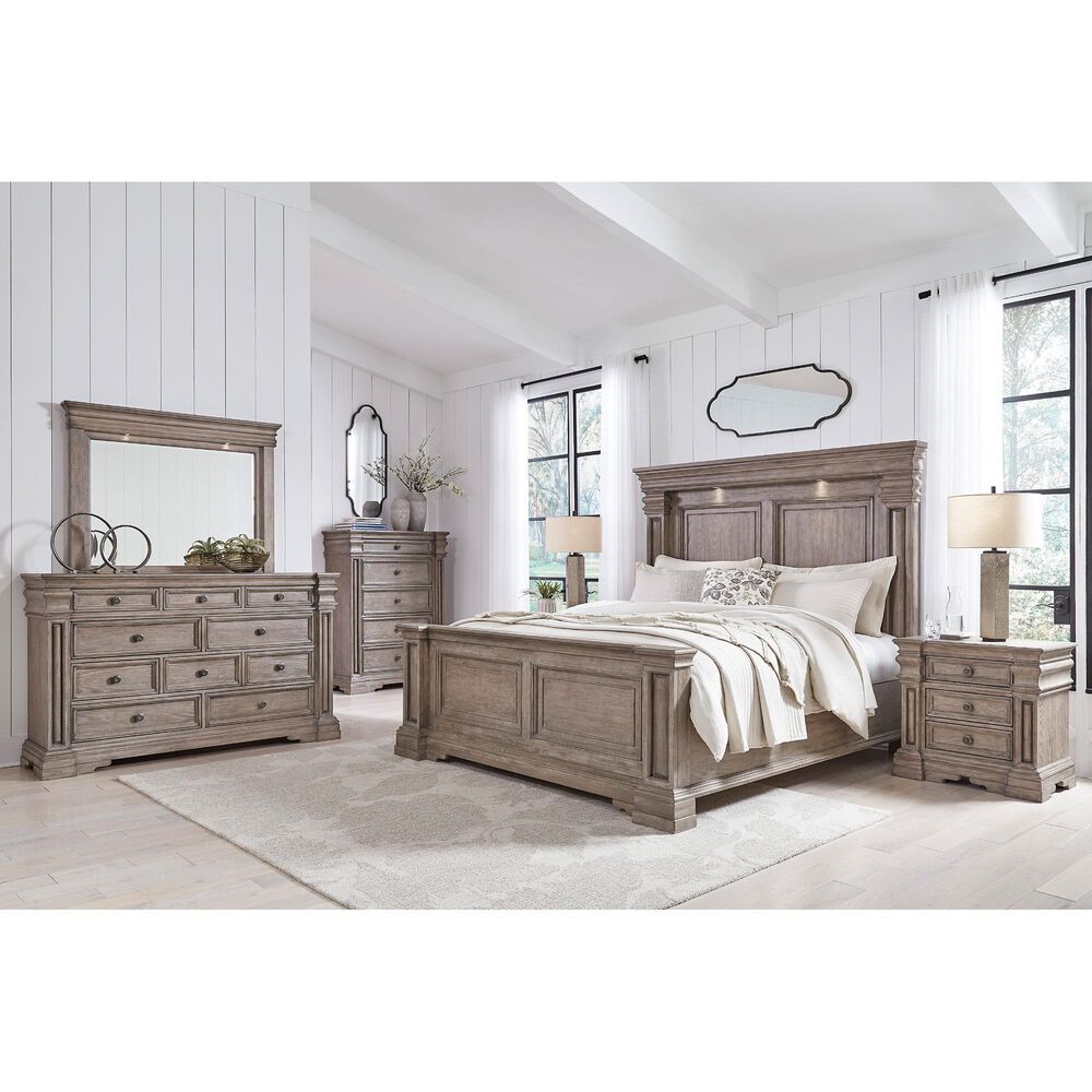 Millenium Blairhurst 3-Drawer Nightstand in Light Grayish Brown, , large