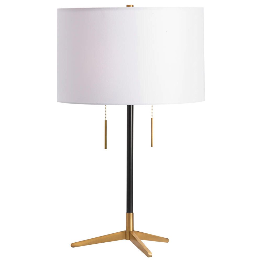 Crestview Collection Veda Table Lamp in Blackened Bronze and Brass, , large