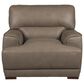 Bordeaux & Co 4-Piece Stationary Leather Living Room Set in Goodland Grey, , large