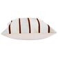 L.R. Home 18" x 18" Stripe Faux Cowhide Throw Pillow in Ivory and Brown, , large