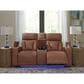 Ashley Point Clear Power Reclining Loveseat in Caramel, , large