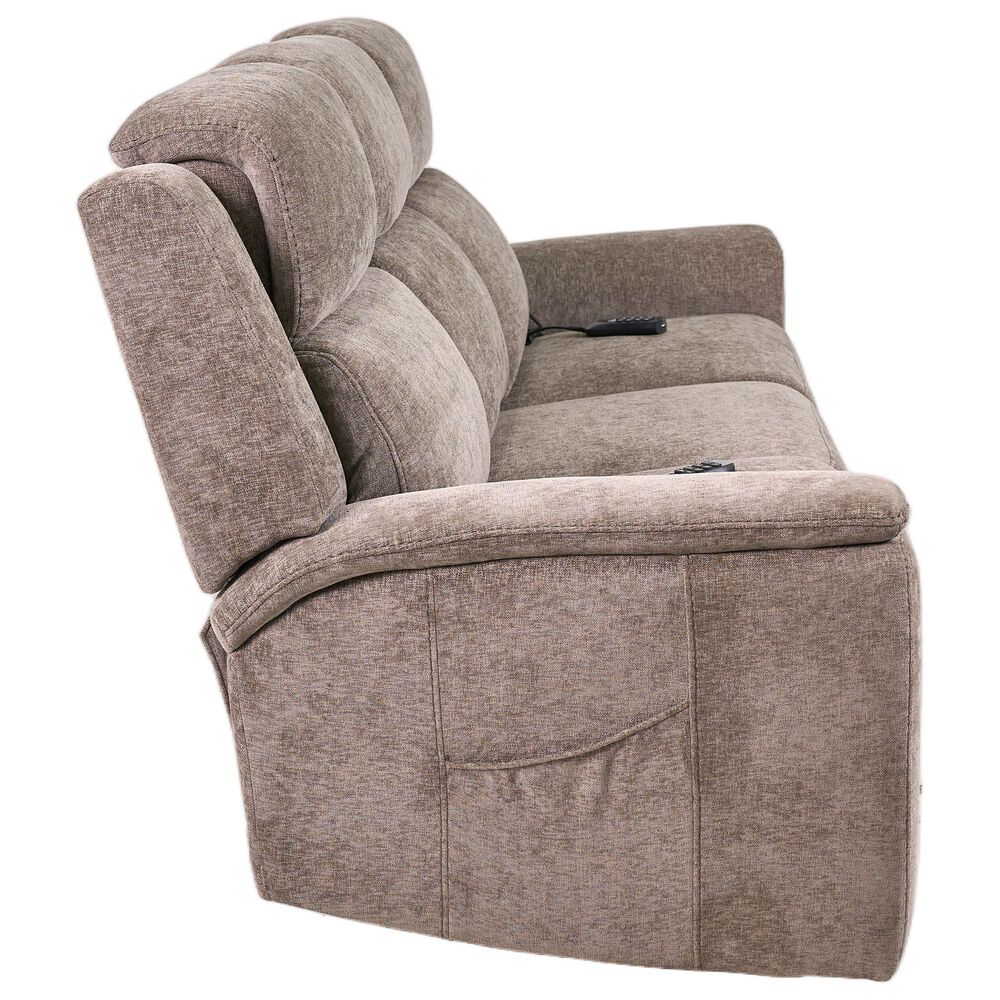 Synergy Home Furnishings Llc Power Reclining Sofa with Air Massage in Rex Bungee Cord, , large