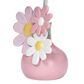 Lambs and Ivy Daisy Dreams Hand-Painted Floral Lamp with Shade and LED Bulb in Pink and White, , large