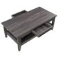 CorLiving Hollywood Coffee Table with Drawers in Dark Grey, , large