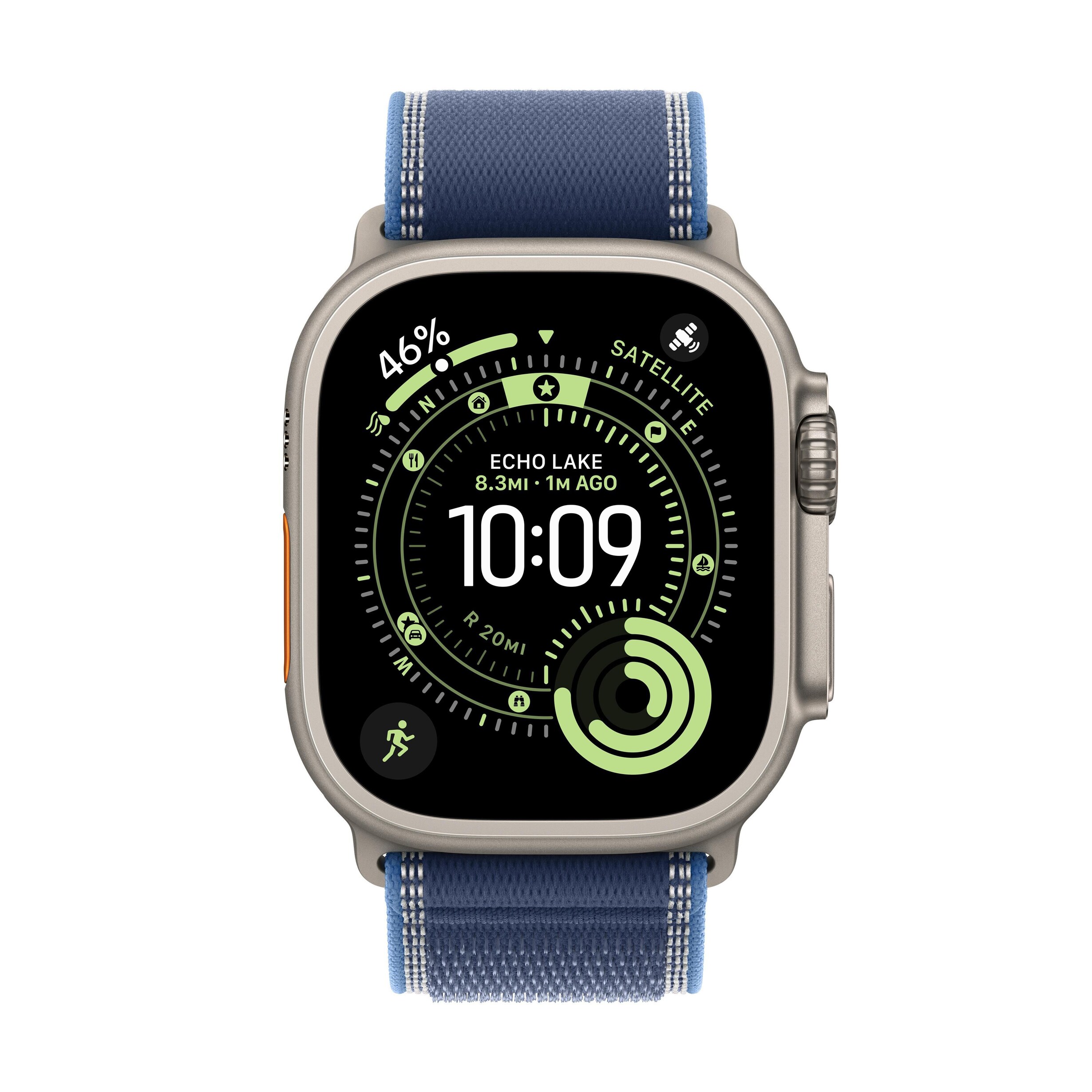 Apple Watch Ultra 3 (GPS+Cellular) 49mm Titanium Case with Blue
