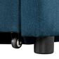 Furniture of America Woburn Convertible Chaise Lounger with Caster in Blue, , large