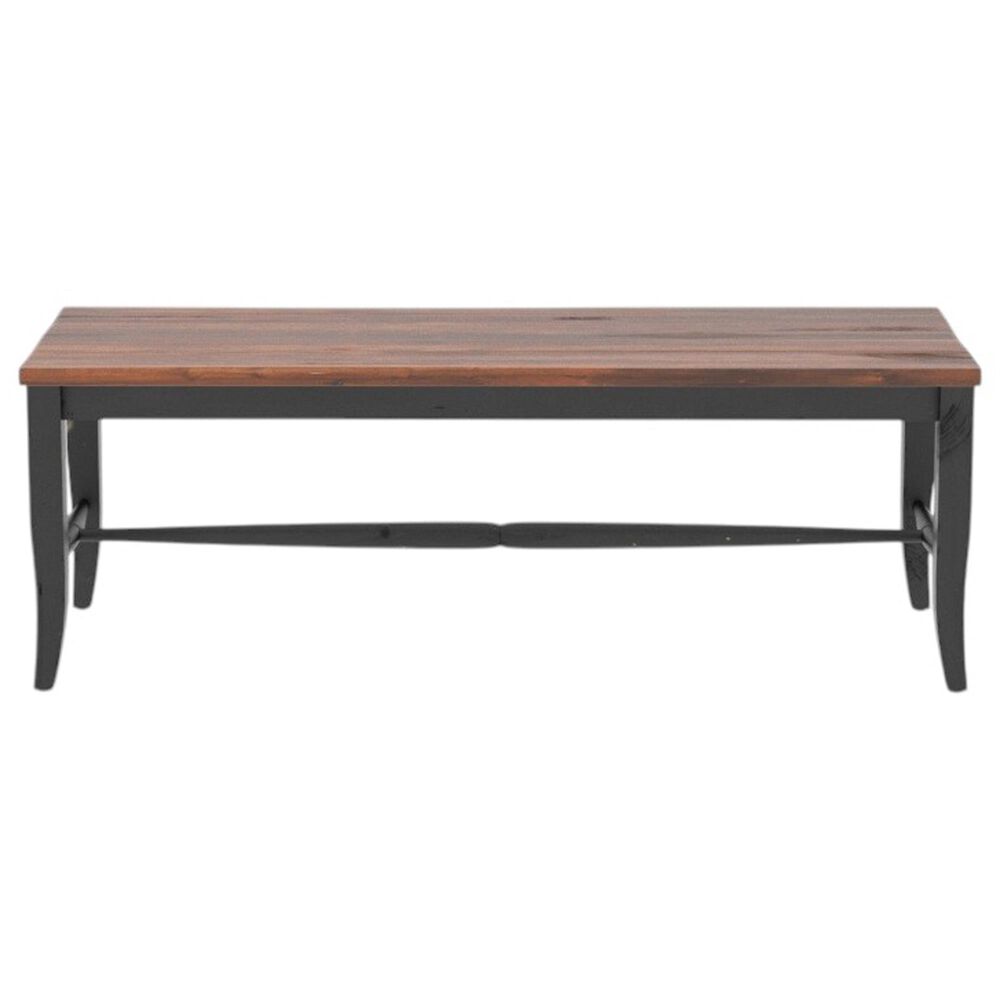 Canadel Champlain Bench in Black/Spice Washed, , large