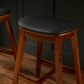 Linon Home Decor Culver Counter Stool with Black Cushion in Brown (Set of 2), , large