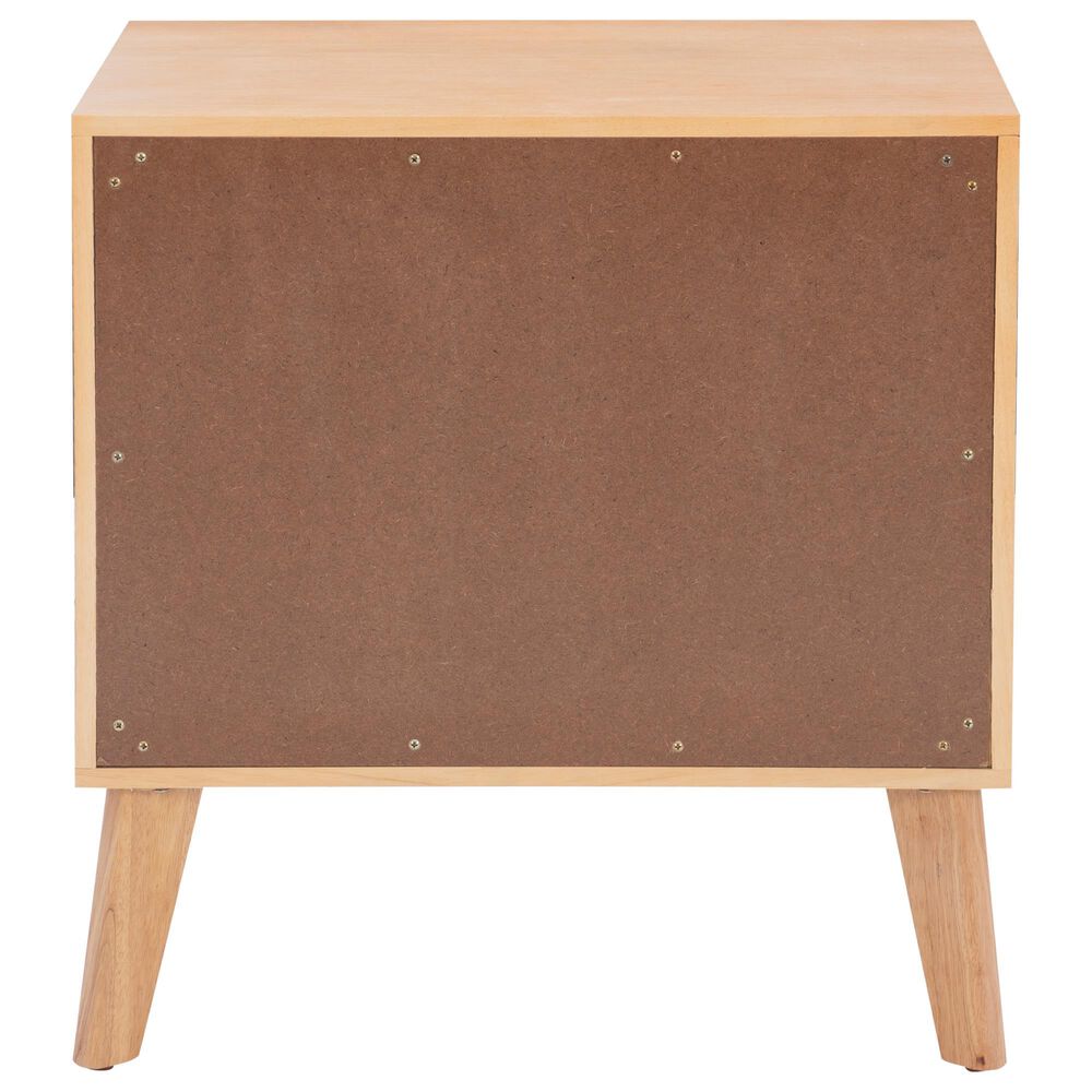 Linon Home Decor Collett 2-Drawer Nightstand in Natural, , large