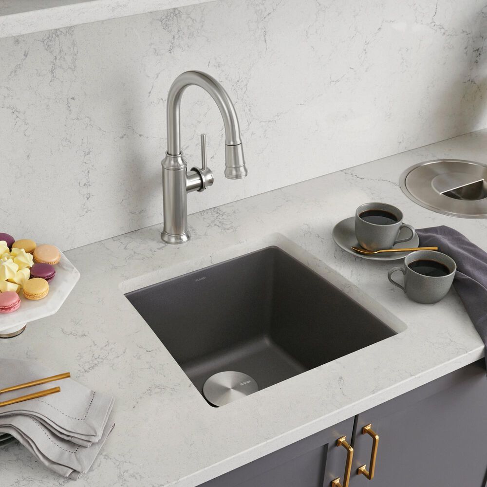 Blanco Performa 18&quot; Bar Sink in Cinder, , large