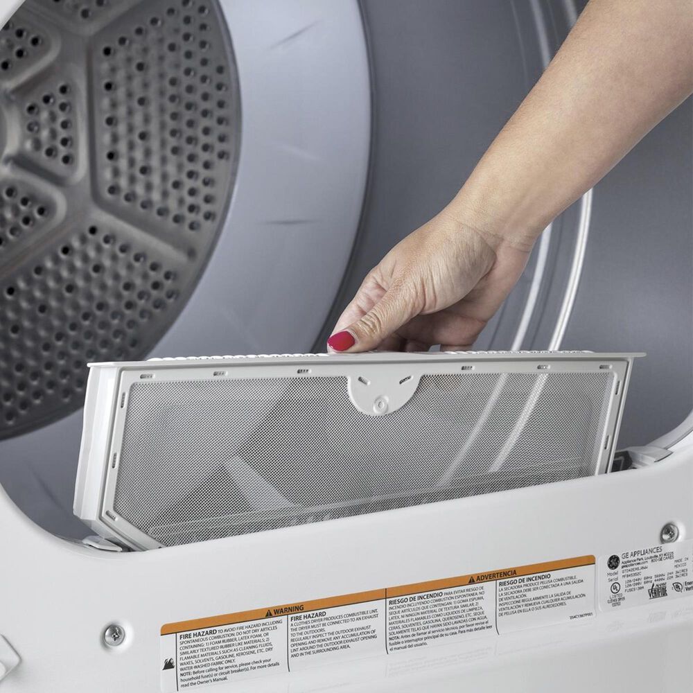 GE Appliances 6.2 Cu. Ft. Electric Dryer in White, , large