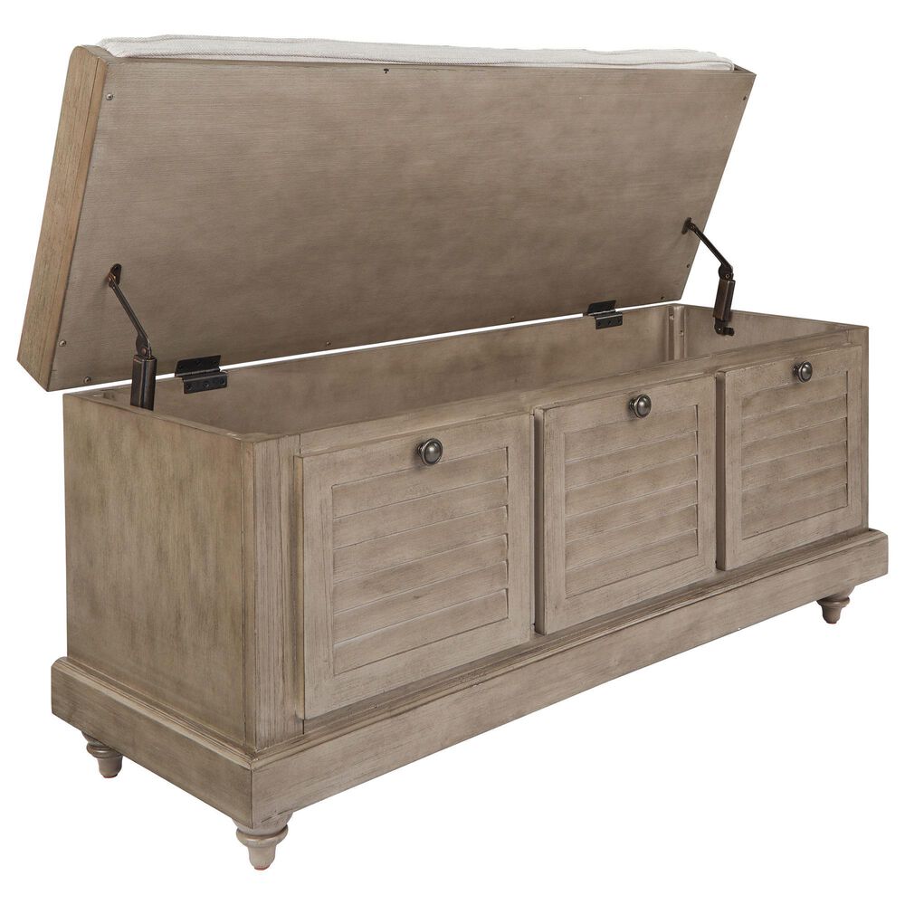 OSP Home Dover Storage Bench in Antique Gray, , large