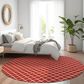 Dalyn Rug Company York 8" Round Red Indoor/Outdoor Area Rug, , large