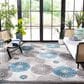 Safavieh Cabana CBN676B 8" x 10" Beige and Blue Indoor/Outdoor Area Performance Rug, , large