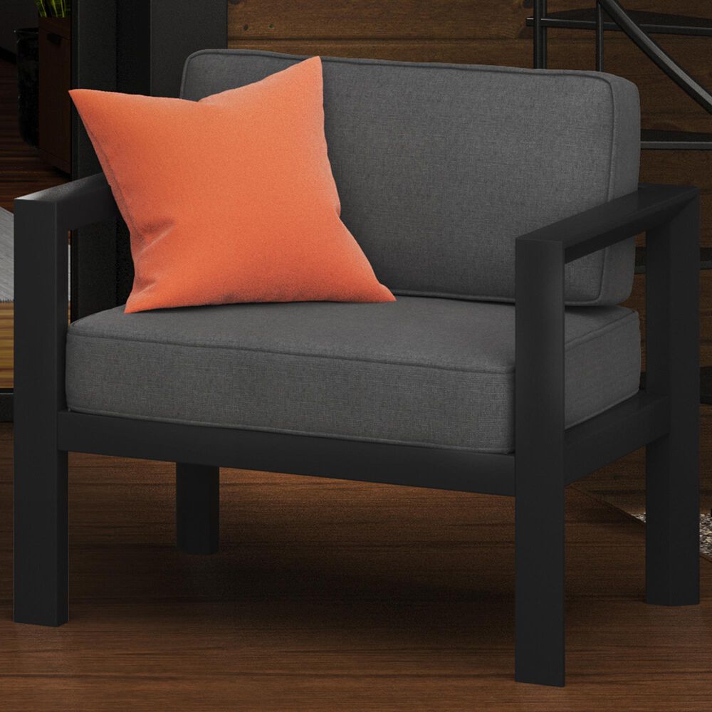 Homestyles Grayton Patio Lounge Chair in Gray, , large