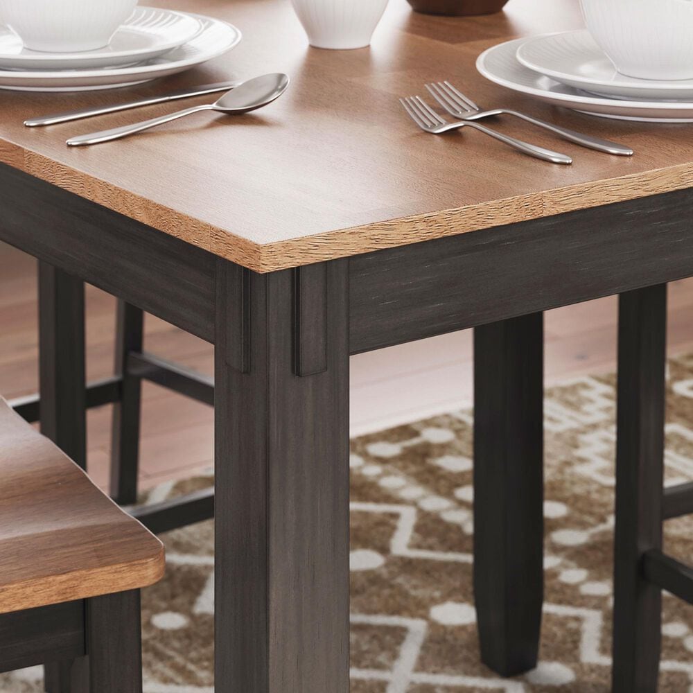 Ashley Gesthaven 5-Piece Counter Height Dining Set in Light Natural and Dark Brown, , large