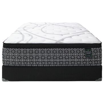 Sleeptronic Berkshire Warren Medium Euro Pillow Top King Mattress with Low Profile Box Springs, , large