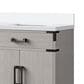 Lexora Home Laurel 72" Double Bathroom Vanity in White Oak with White Quartz Top and Rectangular Sinks, , large