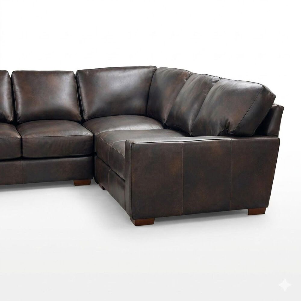 Marlowe Home 4-Piece Stationary Right Facing Sectional in Pancho Walnut, , large