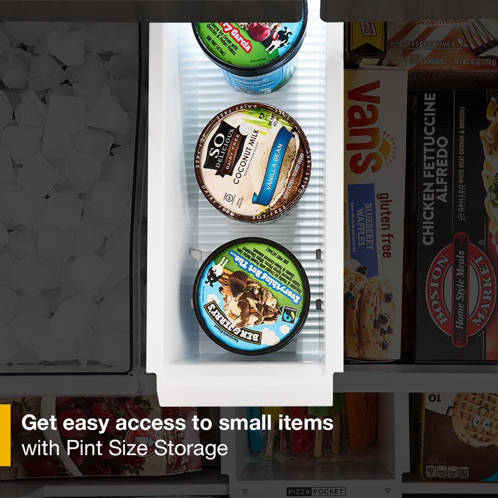 Whirlpool 29 Cu. Ft. French Door Refrigerator with Reach Through Handles in Fingerprint-Resistant Black Stainless Steel, , large