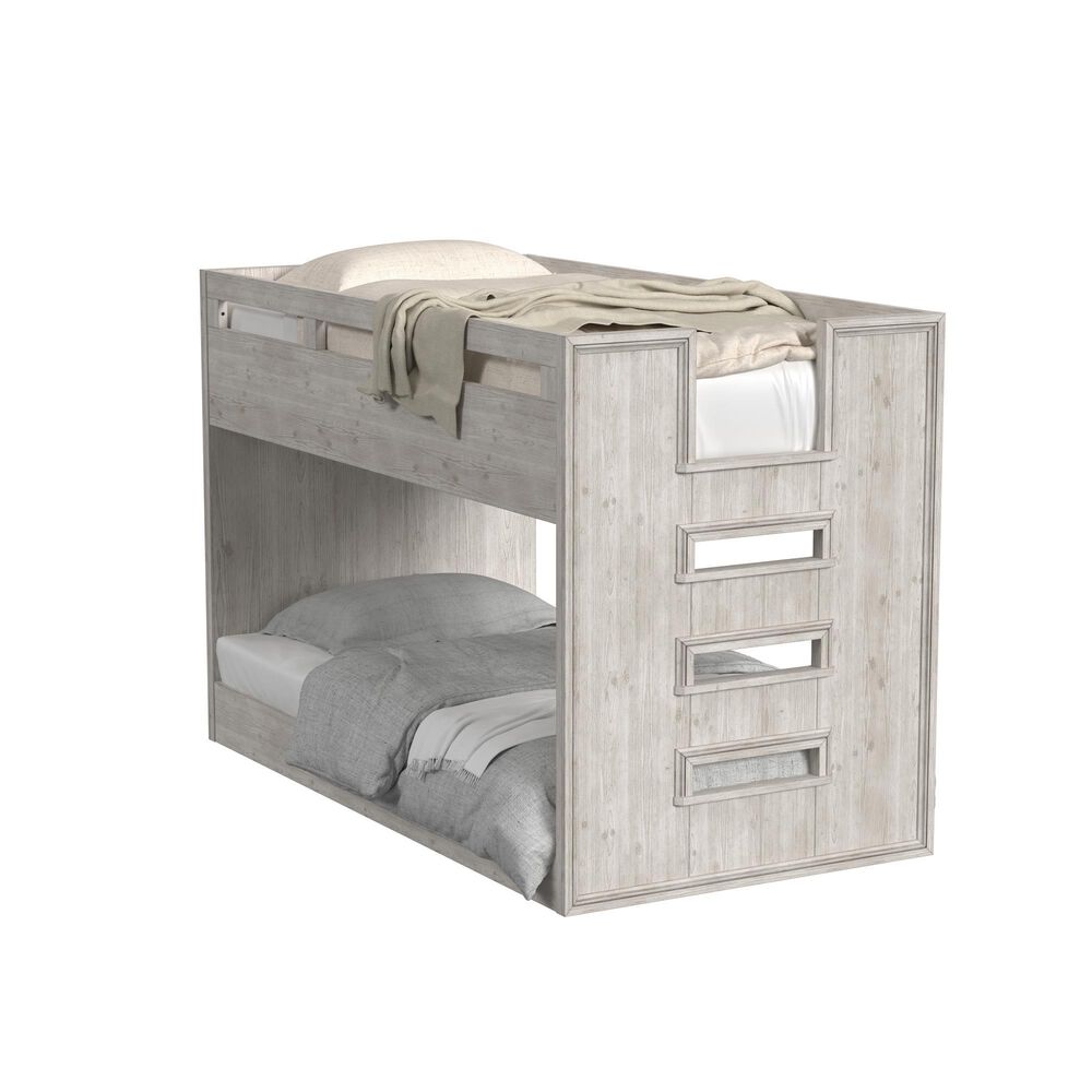 Eastern Shore Carlson Twin over Twin Bunk Bed in Washed Linen, , large