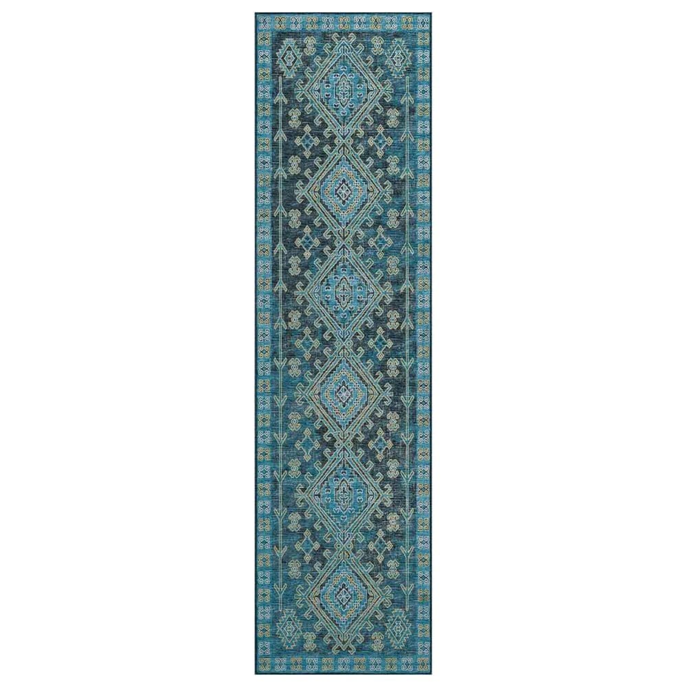 Dalyn Rug Company Brisbane Southwestern 2"3" x 7"6" Navy Runner, , large
