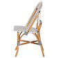 Baxton Studio Genica Side Chair in Black, White and Natural Brown, , large
