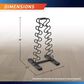 Impex, Inc 6-Tier Dumbbell Storage Rack in Black, , large