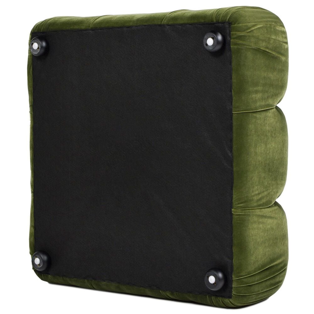 Jennifer Taylor Home Marcel Cocktail Ottoman in Olive Green, , large