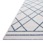 Loloi Easton Ivory and Denim 4" x 6" Indoor/Outdoor Area Rug, , large