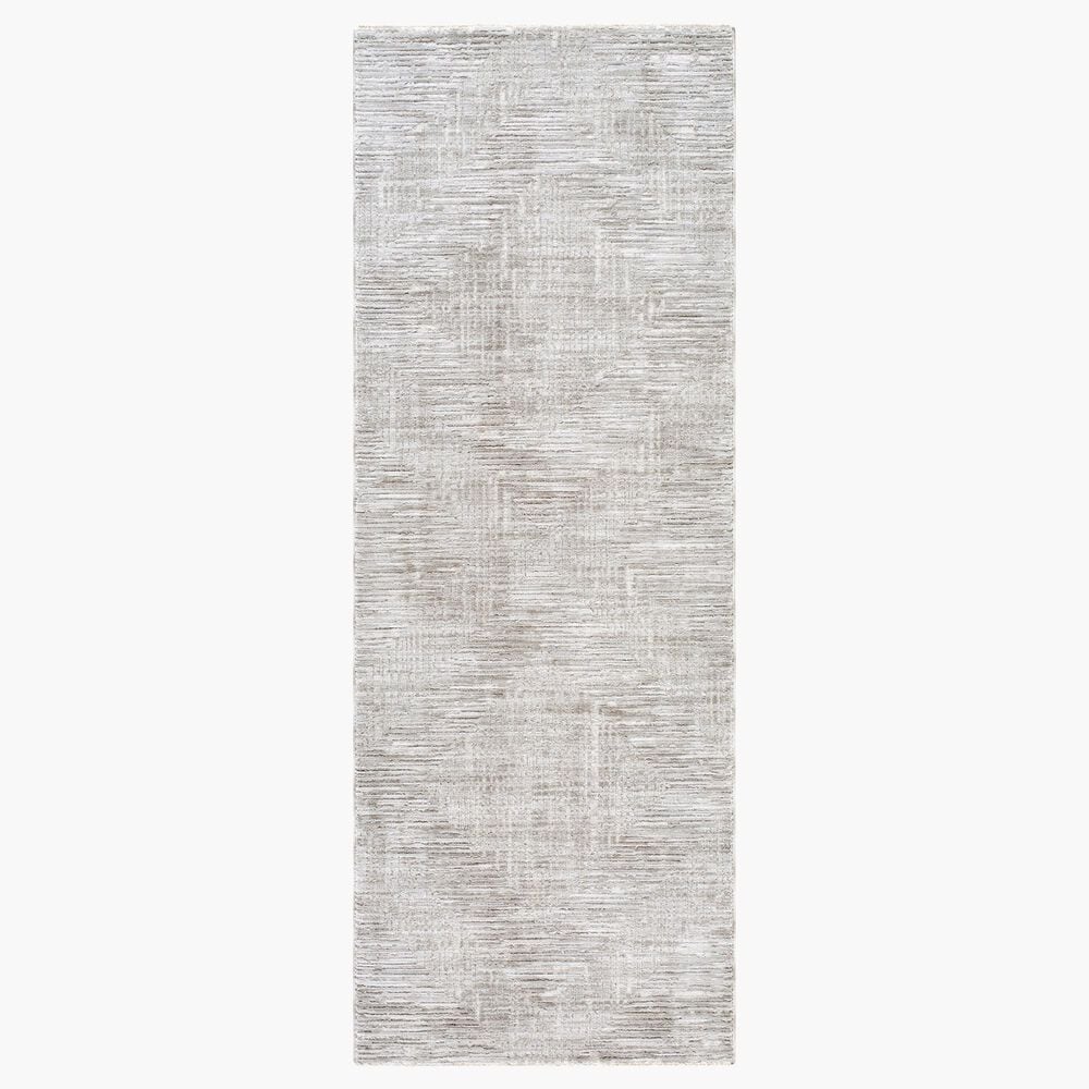 Surya Masterpiece Light Sage, Medium Gray and Cream 2"7" x 7"3" Runner, , large