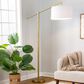 Grandview Gallery Casper 69" Metal Floor Lamp in Gold, , large