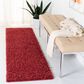 Safavieh August Shag AUG200Q 2" x 7" Red Runner, , large