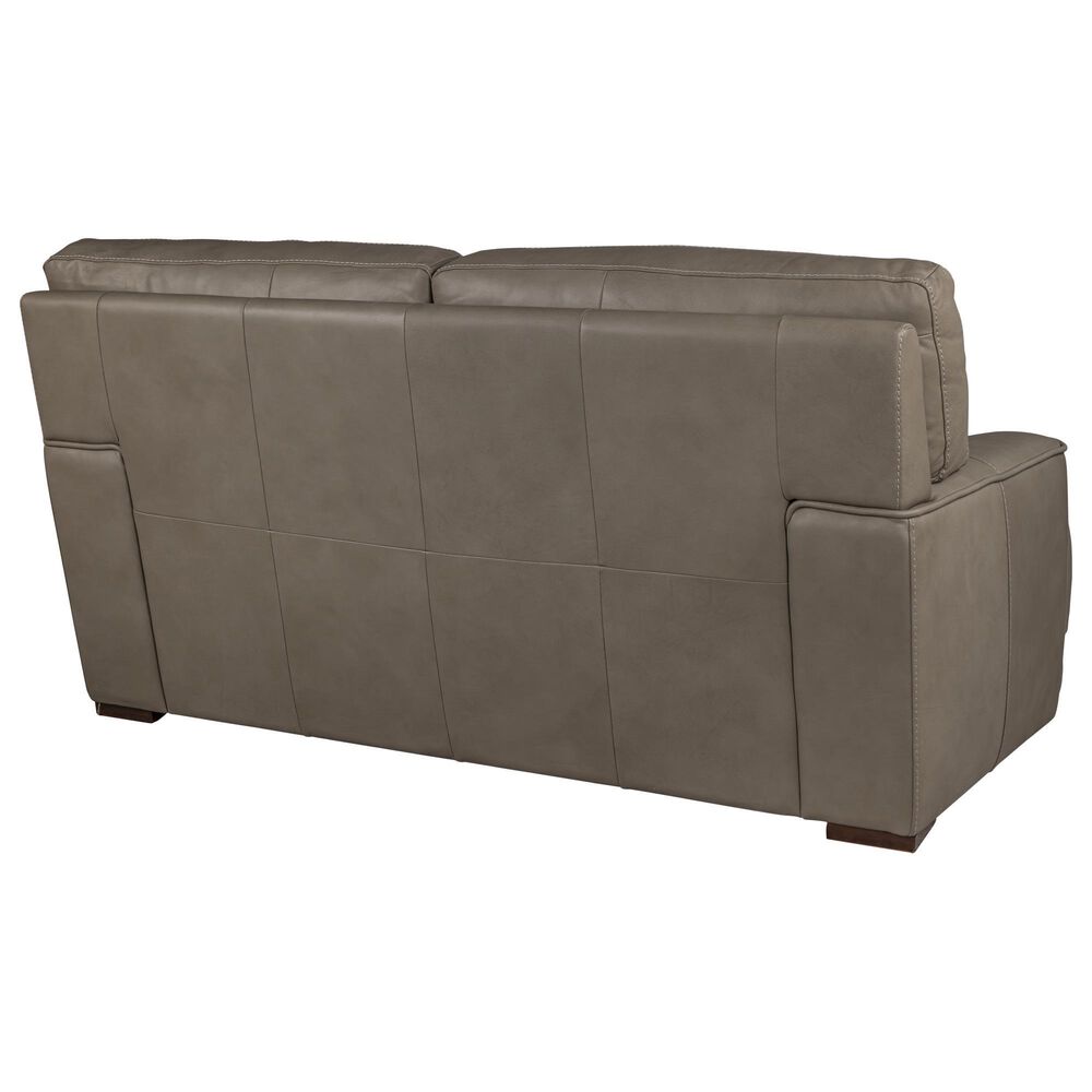 Bordeaux &amp; Co 4-Piece Stationary Leather Living Room Set in Goodland Grey, , large