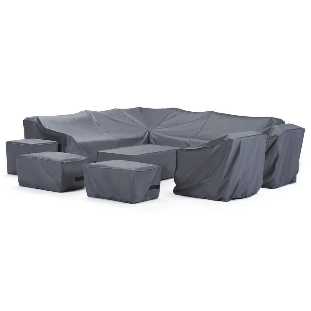 RST Brands Kooper 11-Piece Patio Club Chair Cover Set in Grey, , large
