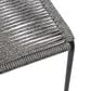 Blue River Clip Outdoor Dining Chair with Gray Rope in Black (Set of 2), , large