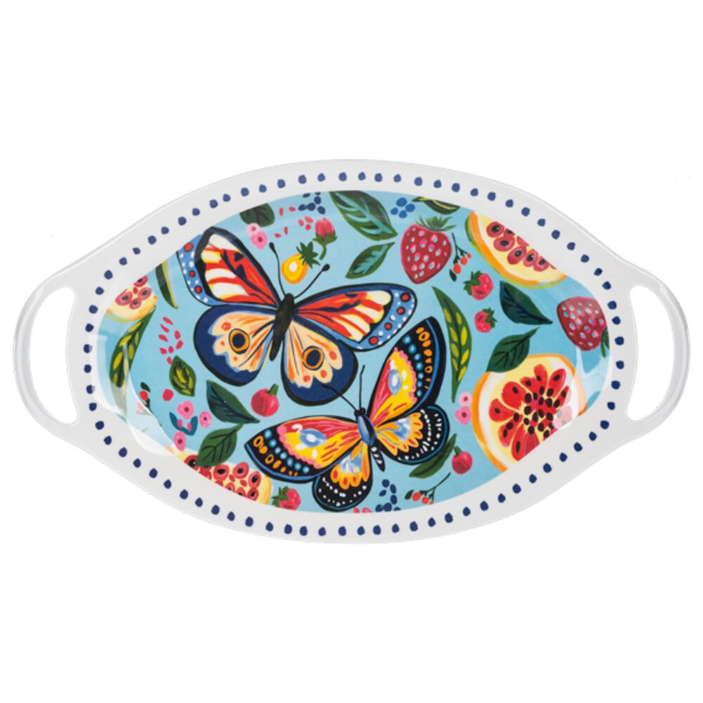 Ganz Frolicking Butterflies Platter in Multicolor, , large