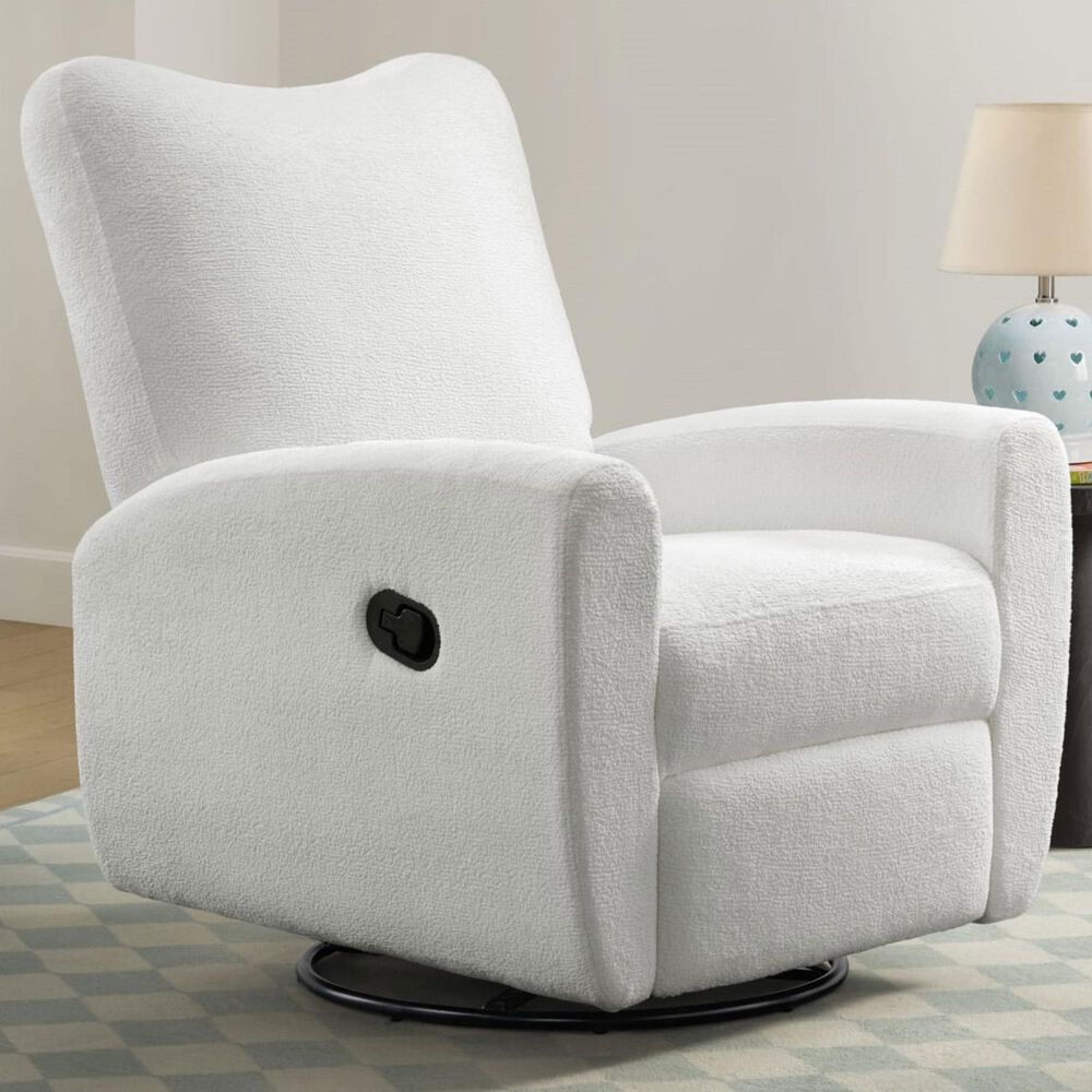 Oxford Baby Synergy Glider Recliner in Plush White, , large