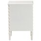 Baxton Studio Malinda 3-Drawer End Table with Spindle Legs in White, , large